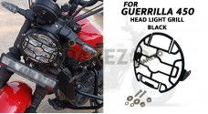 Fit For Royal Enfield Guerrilla 450 Steel Headlight Grill Black - SPAREZO